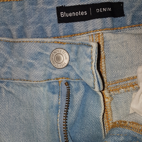 Womens ripped denim mini-skirt - Picture 3 of 3